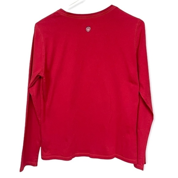 Life is Good Snowflake Festive Red Holiday Winter Tee S - Picture 3 of 7